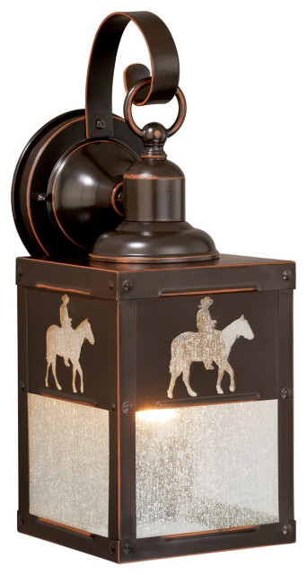 Vaxcel Trail 5-in Horse Outdoor Wall Light Burnished Bronze T0110