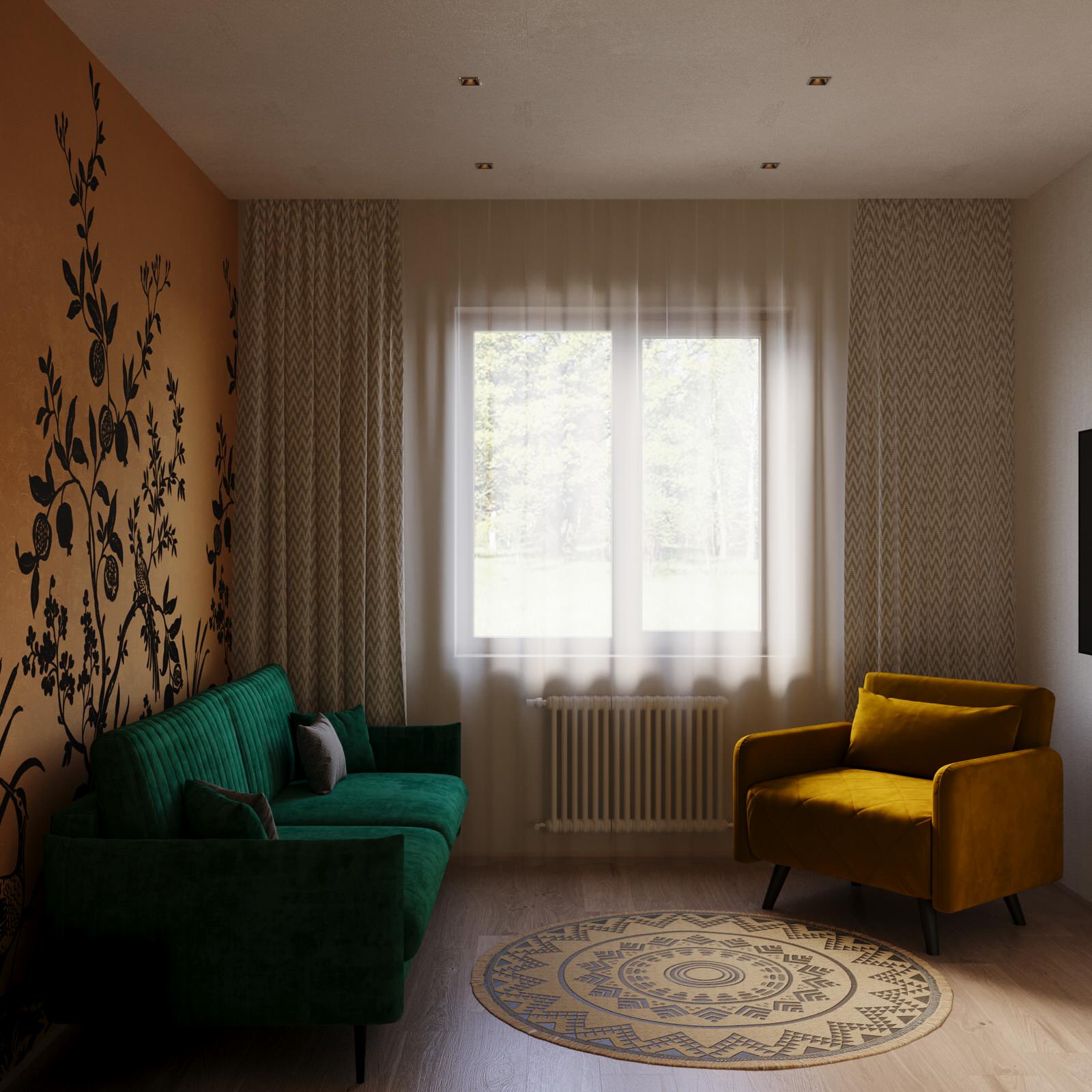 Дизайн 2х этажного дома в стиле эклектика