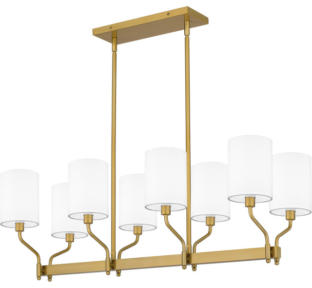Quoizel PKN834AB 8Light Island Chandelier, Parkington Transitional