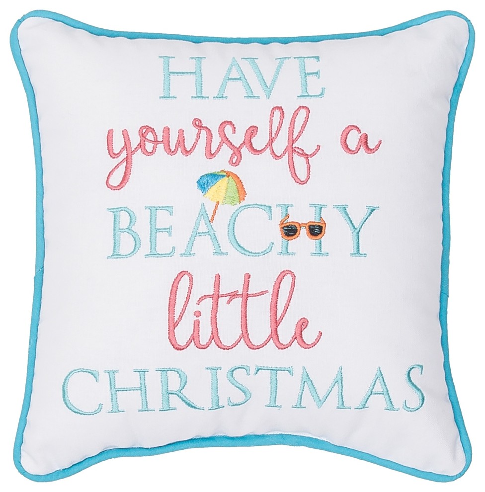 Have Yourself A Beachy Little Christmas Holiday Accent Pillow