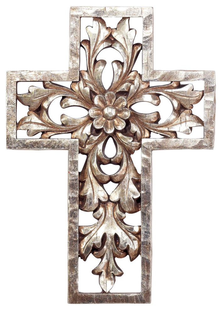 Gold Decorative Resin Wall Cross 12