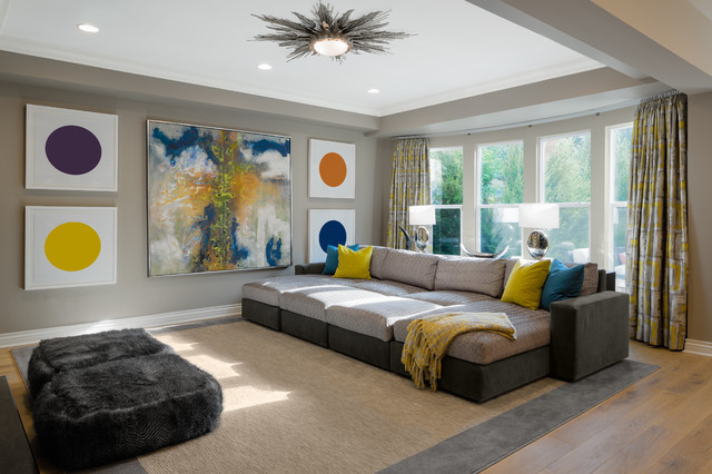 New Transitional modern-wohnzimmer