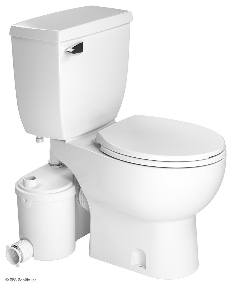 Saniflo Sanibest Pro Grinder & Round Toilet Kit Toilets by
