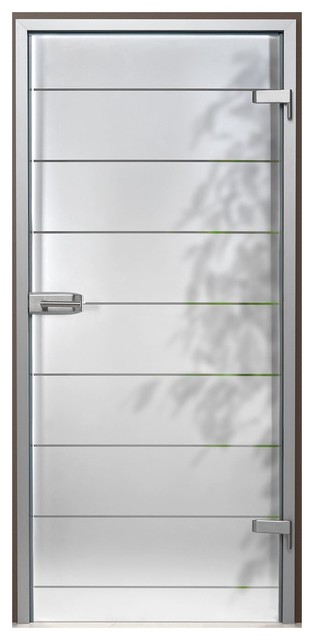 Interior Hinged Glass Door Handles Lock Set Contemporary