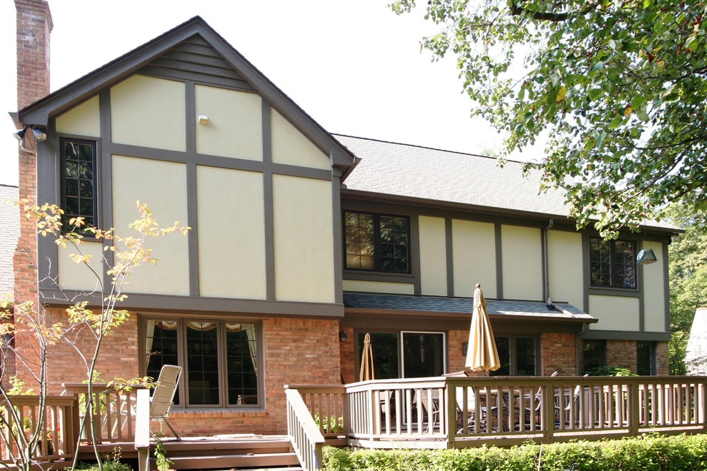 Hardie tudor siding in West Bloomfield Traditional Exterior
