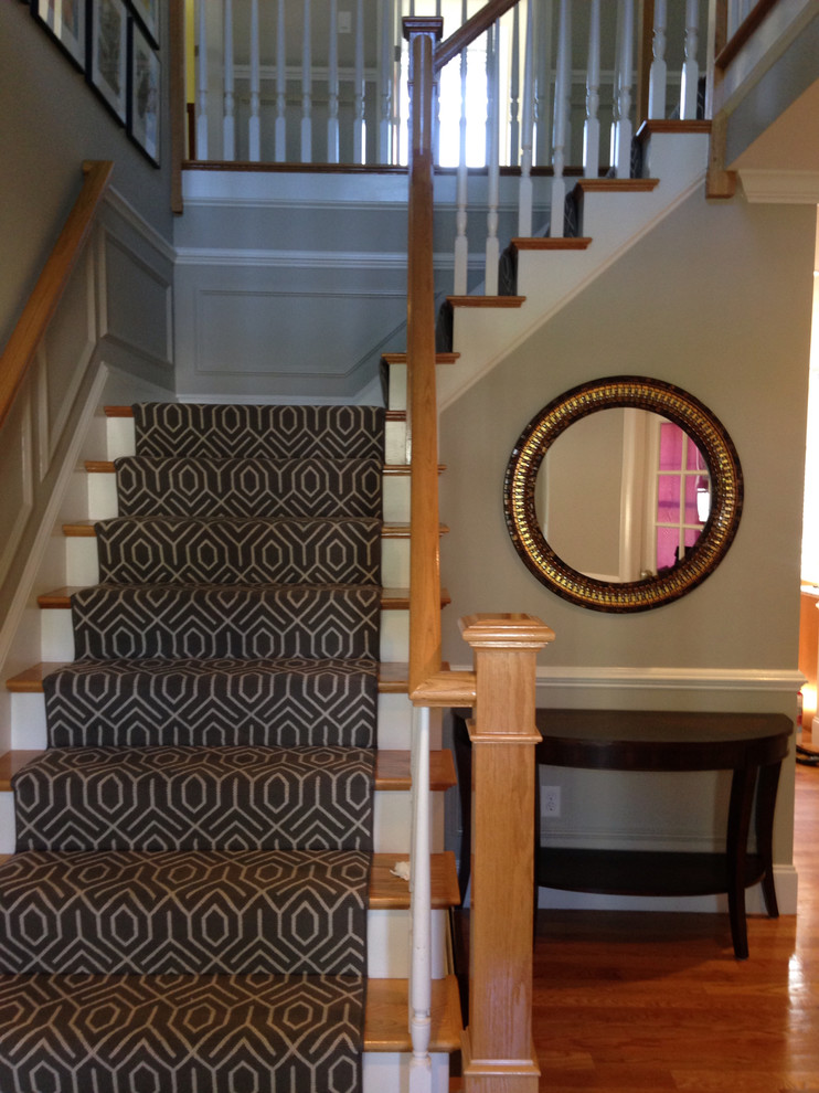 Large transitional staircase in Other.
