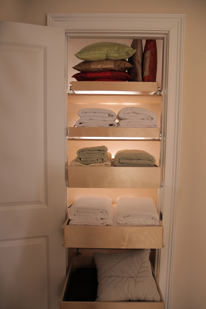 Linen Closet Pull Out Shelves