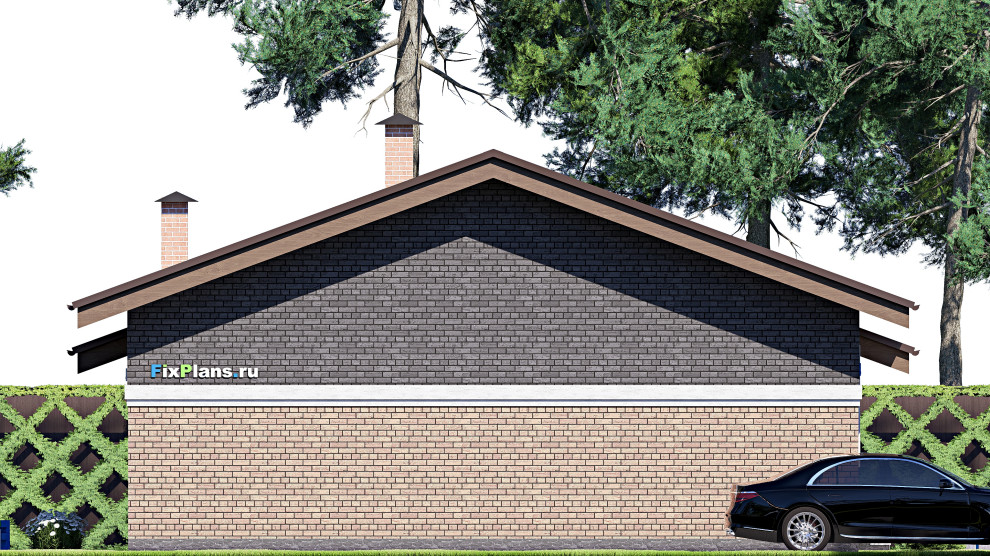 Проект одноэтажного дома 10х15м S129м2 F-14930