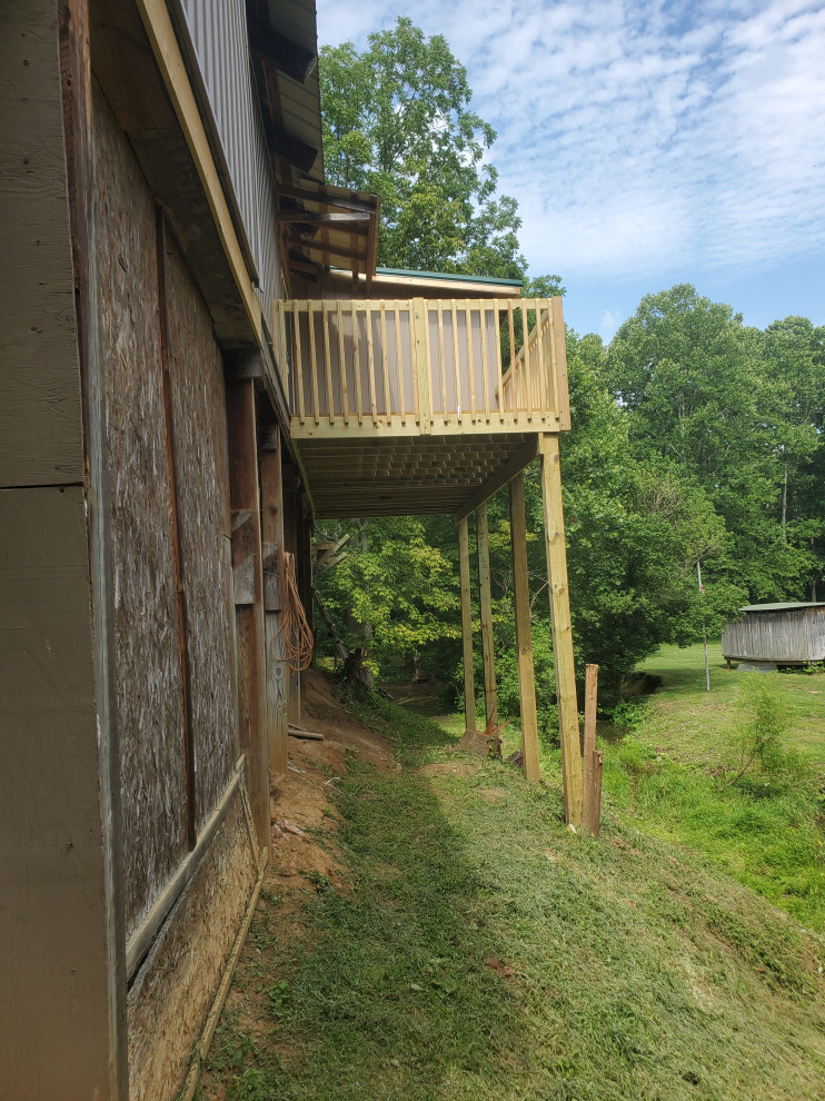 Deck, addition and siding