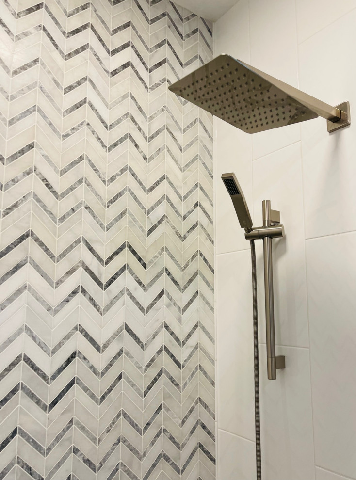 Roseville Chevron Guest Bath