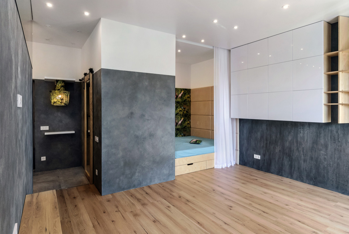 Студия с альковом в джунглях