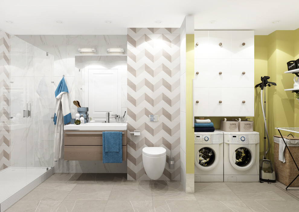 Квартира 80 м2 в современном стиле, для молодой семьи