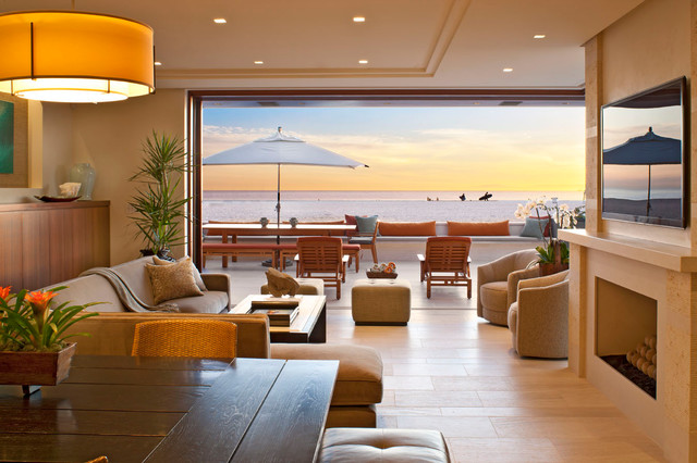 Oceanfront contemporaneo-salon