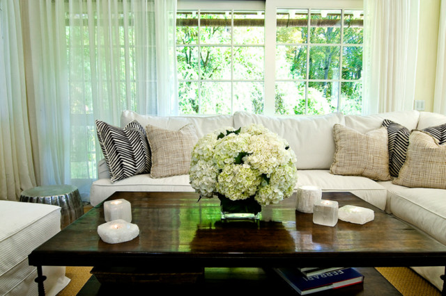 Poolhouse transitional-living-room