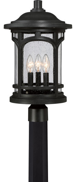 Quoizel MBH9011K Marblehead 3 Light Outdoor Lantern - Mystic Black
