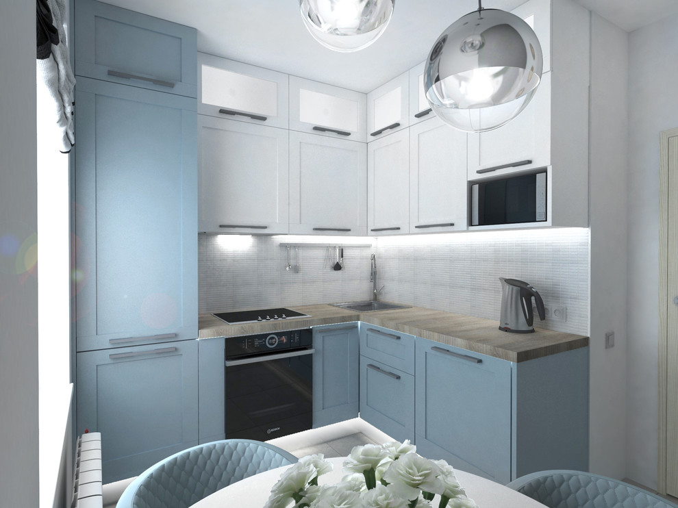 Двушка в голубых тонах