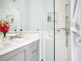 Transitional Bathroom by Laura Fox Interior Design, LLC
