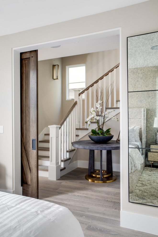 Staircase - transitional staircase idea in Los Angeles