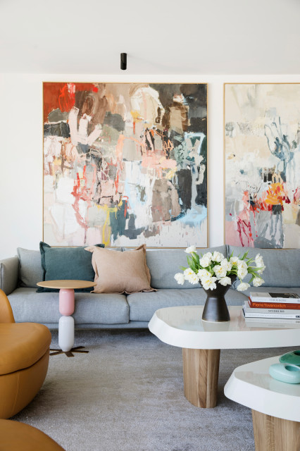 BAY VIEW HOUSE contemporary-living-room