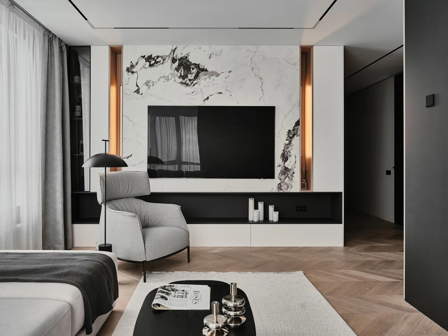 Дизайна-проект кухни гостиной ЖК "Две эпохи"