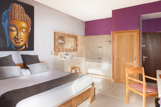 Hotellerie exotisk-sovrum