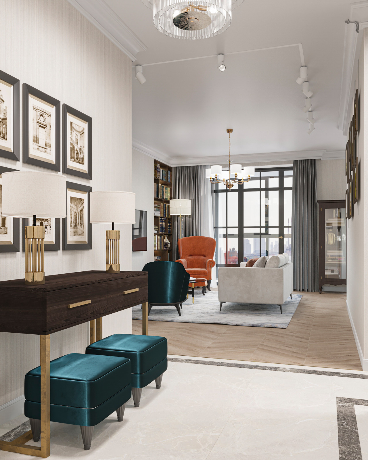 Квартира в стиле современная классика