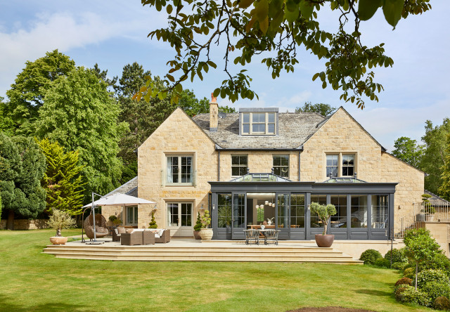 A Modern Westbury Black Orangery in Yorkshire nyklassisk-fasad