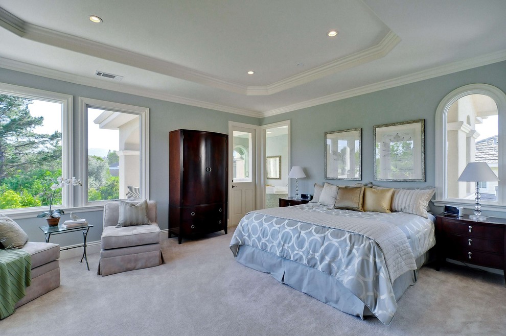 Photo of a contemporary bedroom in San Francisco.