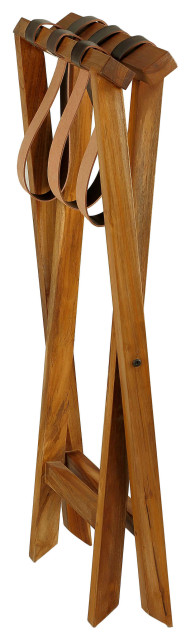 Bare Decor Daniel Luggage Rack With X-Legs - Midcentury - Closet ...