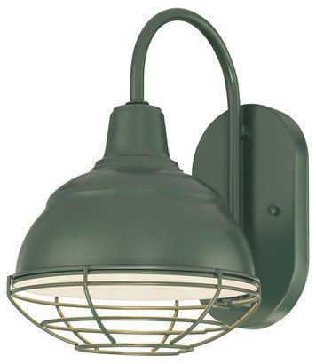 Millennium 8" Warehouse Shade Wall Bracket, Satin Green
