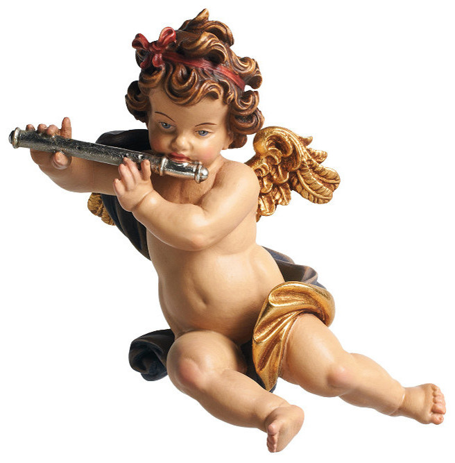 Angel with Flute Ornament - 3-1/2"H