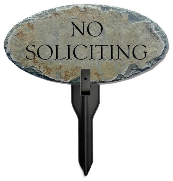 Home S1334 Garden Decor No Soliciting Yard Sign Business Sign No Soliciting
