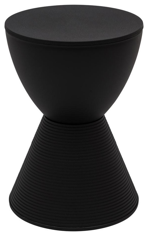 LeisureMod Modern Round Boyd Side Table BS12BL Modern Side Tables And End Tables by