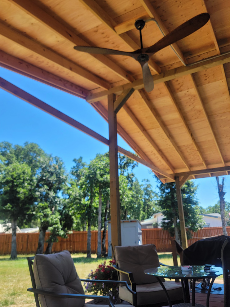 15 x 22 Deck With peaked 40x16 cover
