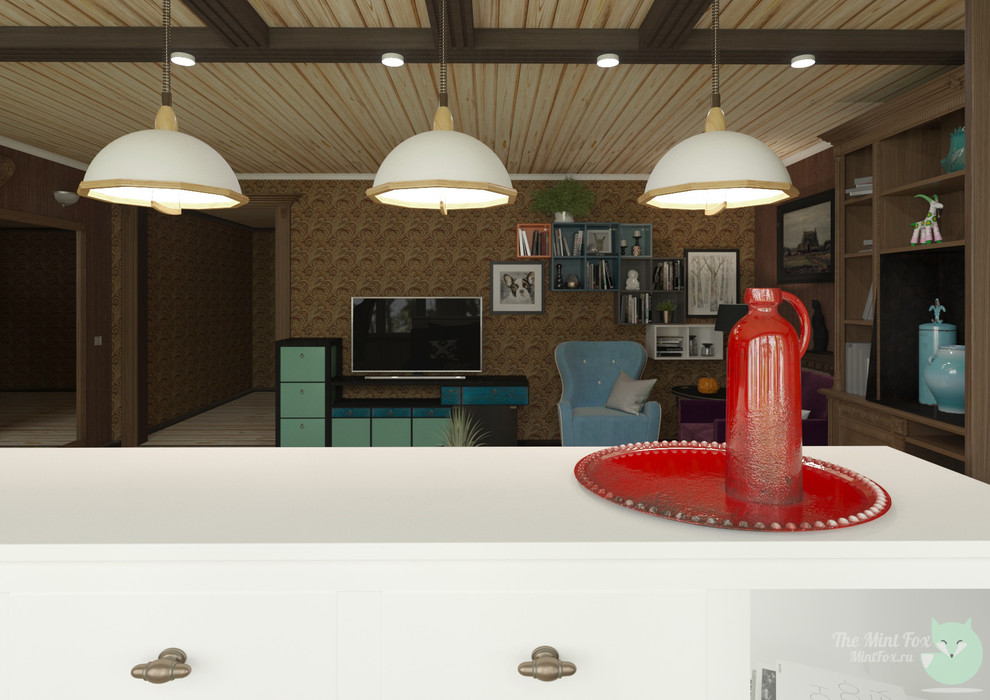 Декор мансарды c элементами steampunk