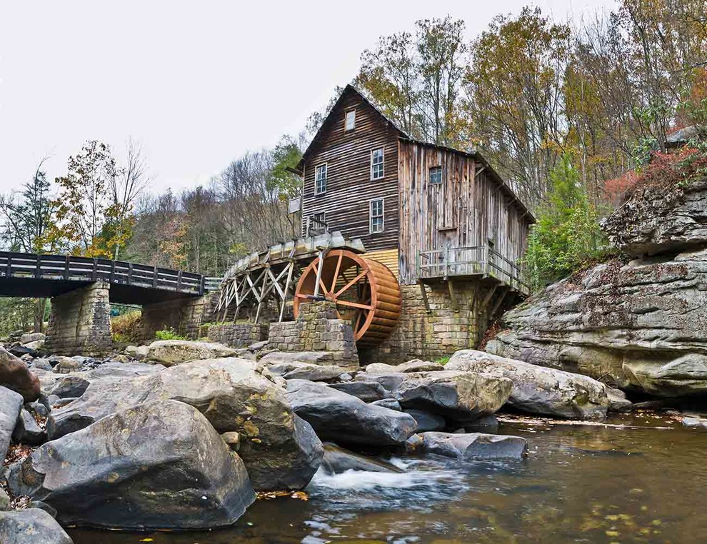 Glade Creek Grist Mill In Babcock State Park West Virginia By