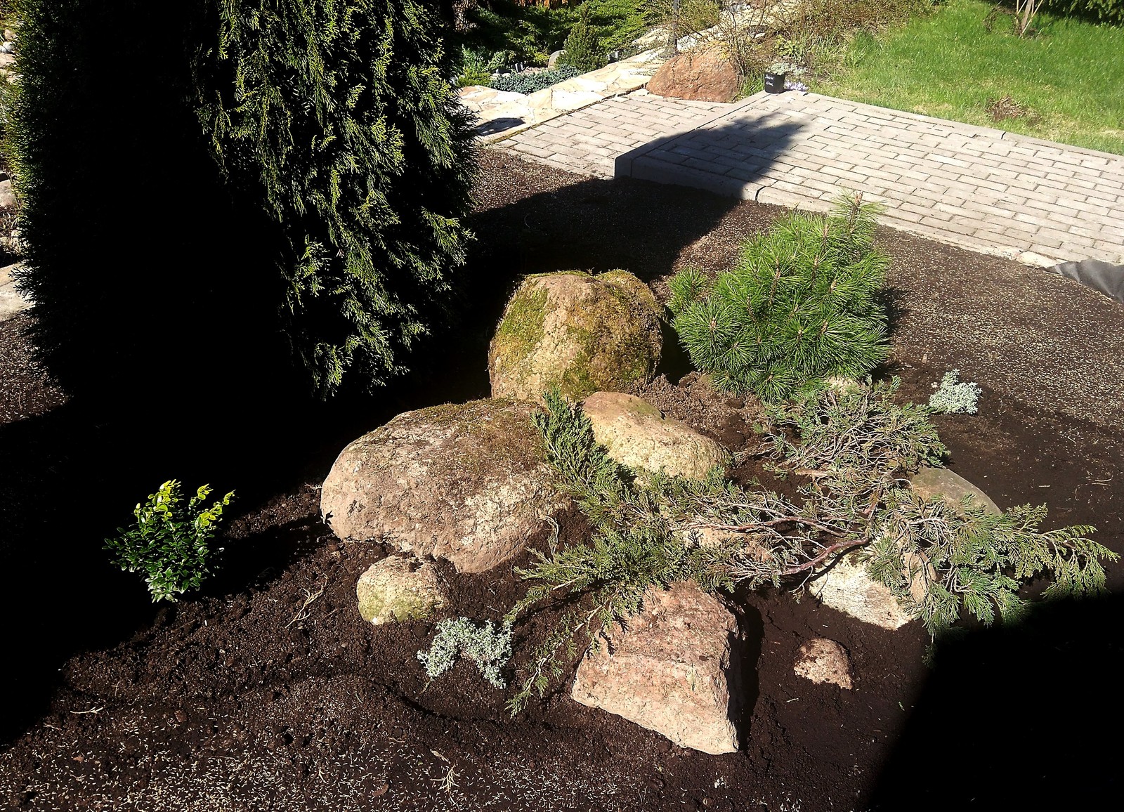 Реконструкция старых клумб, восстановление газонов