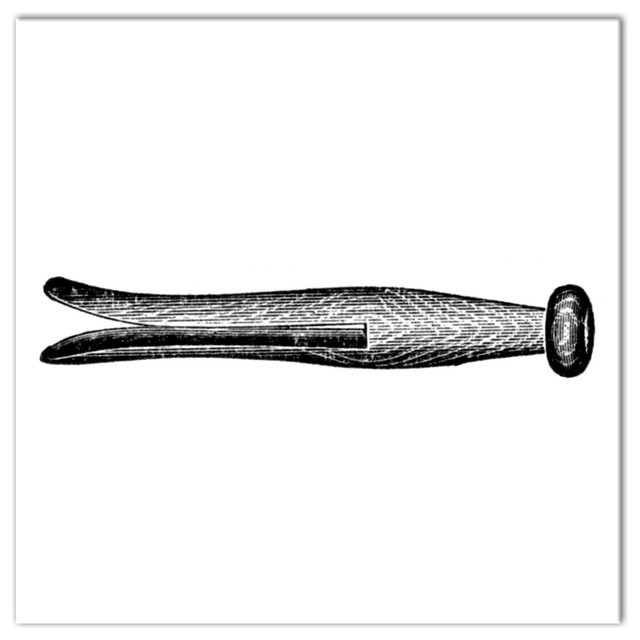 Vintage Clothespin Sketch II Wall Art Contemporary Prints And