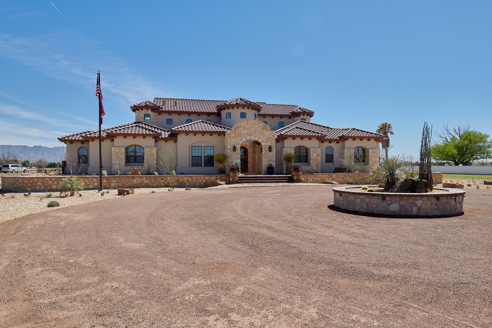 Large mountain style home design photo