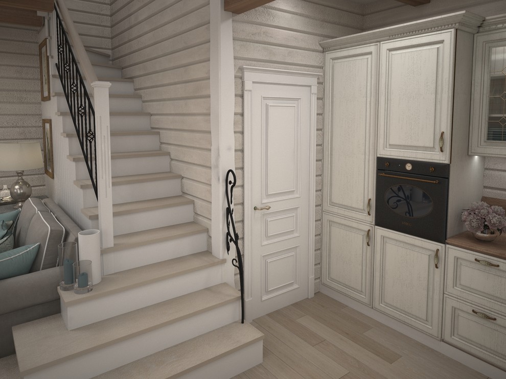 Интерьер гостиной в загородном доме