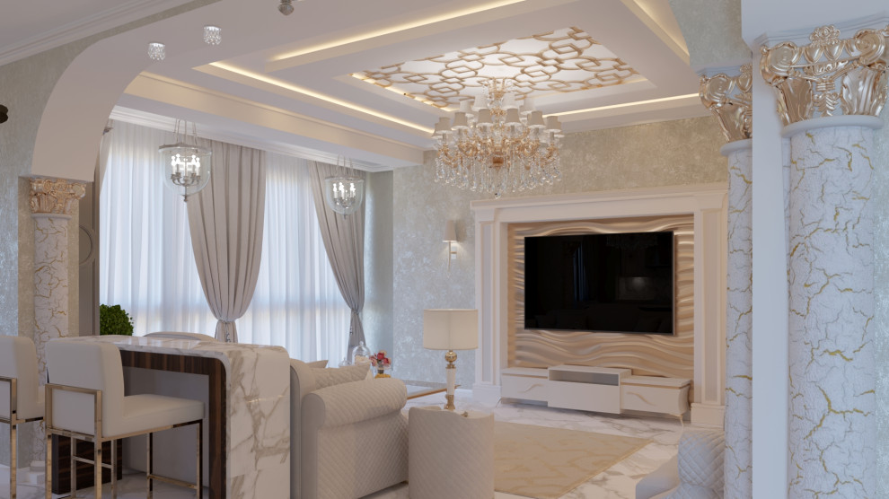 квартира 100кв.м. в современной классике.