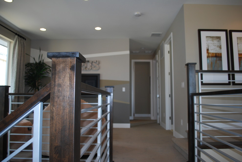 This is an example of a contemporary hallway in Denver.