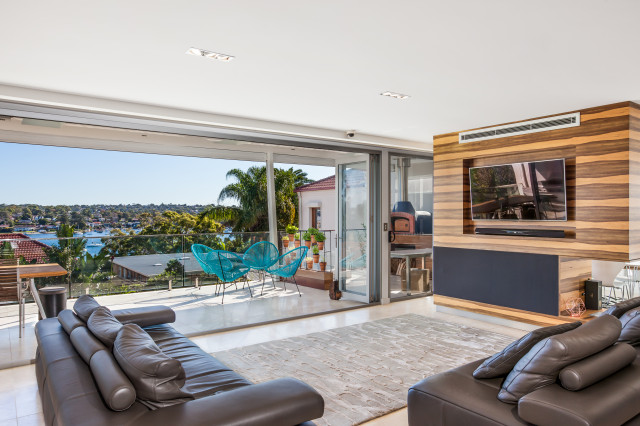 Nicholson Parade, Cronulla modern-vardagsrum