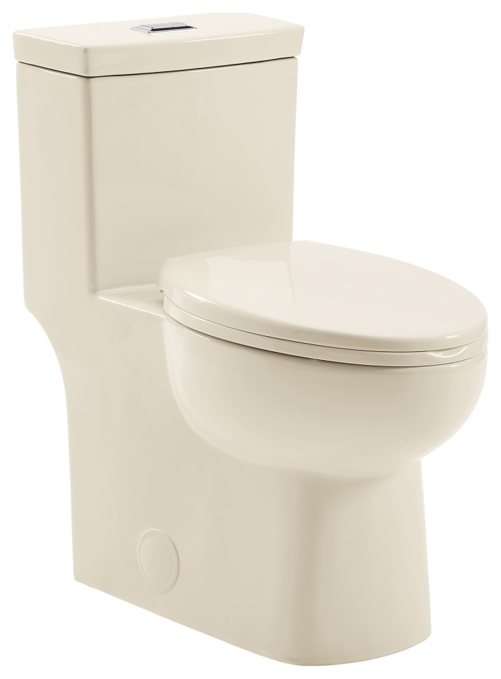 Classe One Piece Toilet Dual Flush 1.1/1.6 gpf, Bisque