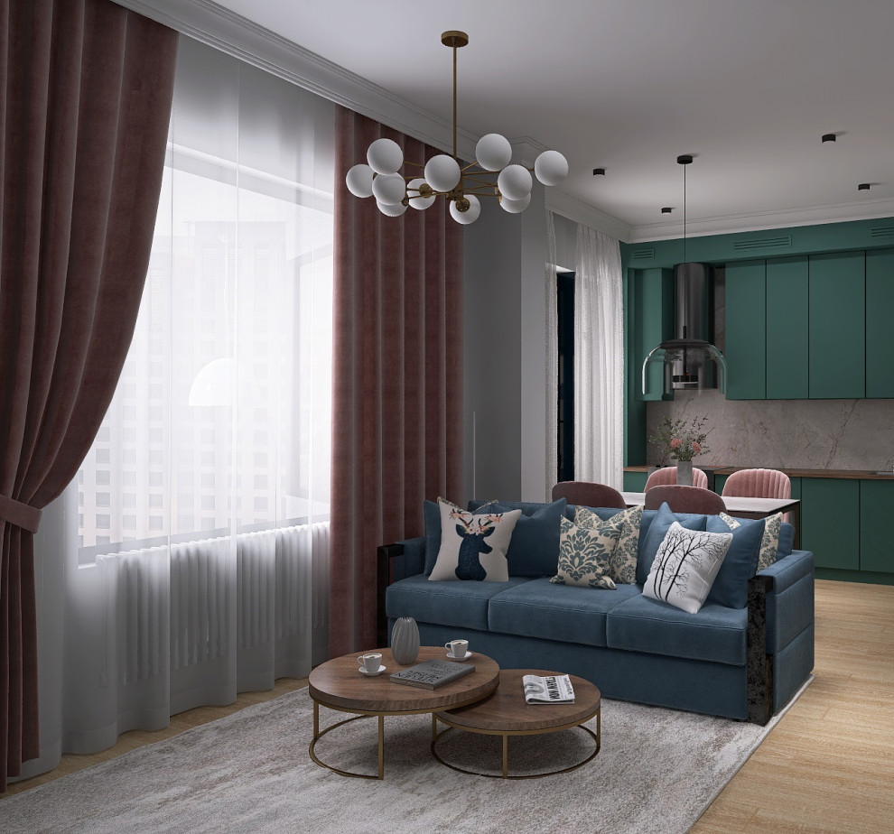 Современная квартира с смелыми цветами