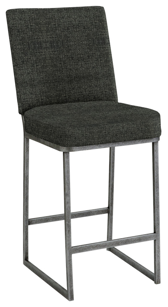 Dublin 30" Bar Height Barstool, Performance Fabric, Silver Bisque