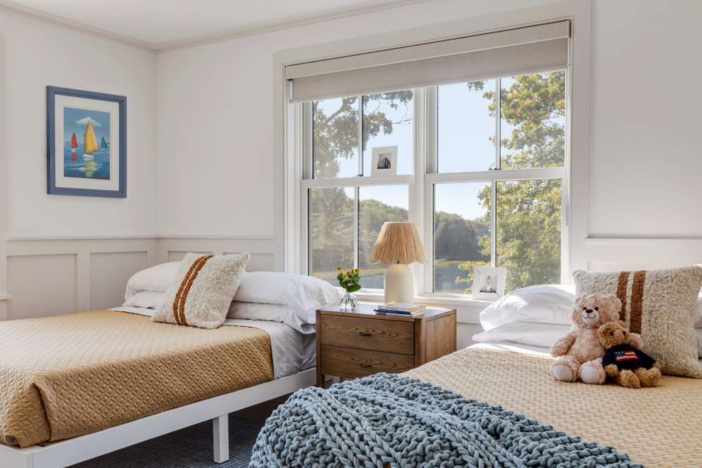 Example of a beach style kids' room design in Boston