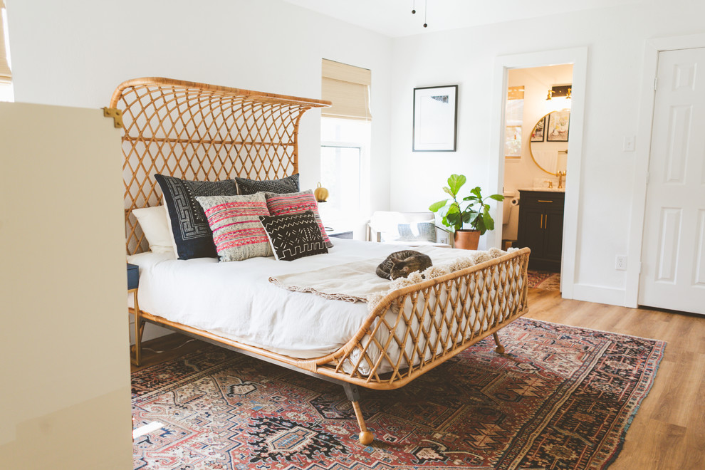 Inspiration for an eclectic bedroom in Austin.