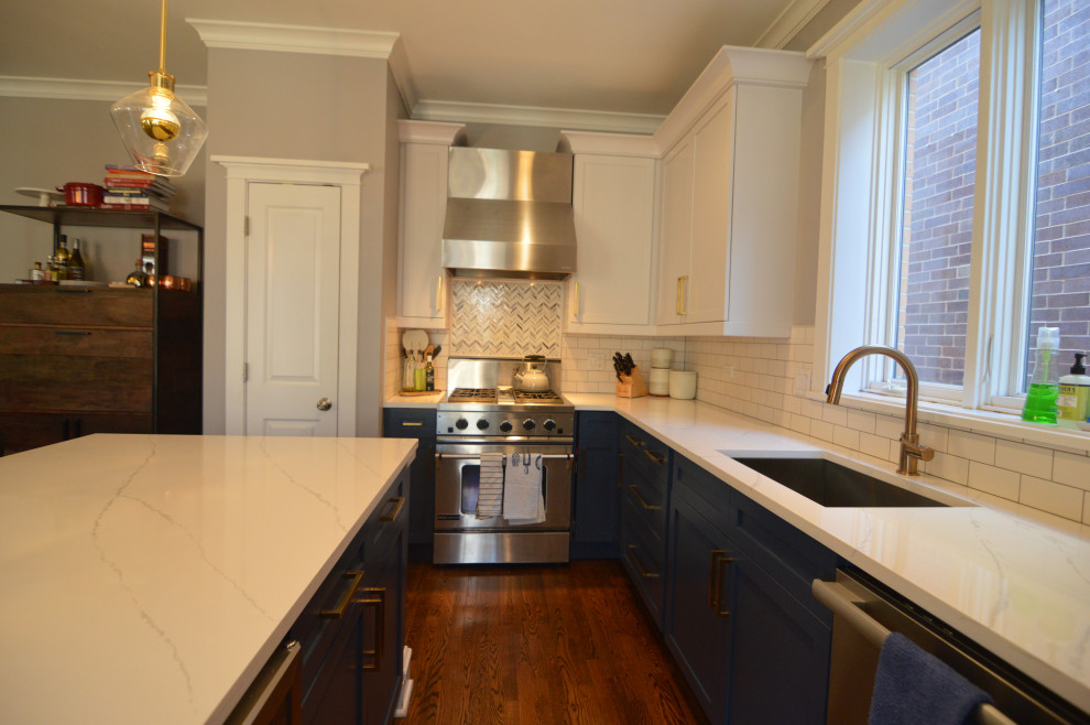 Transitional kitchen photo in Chicago