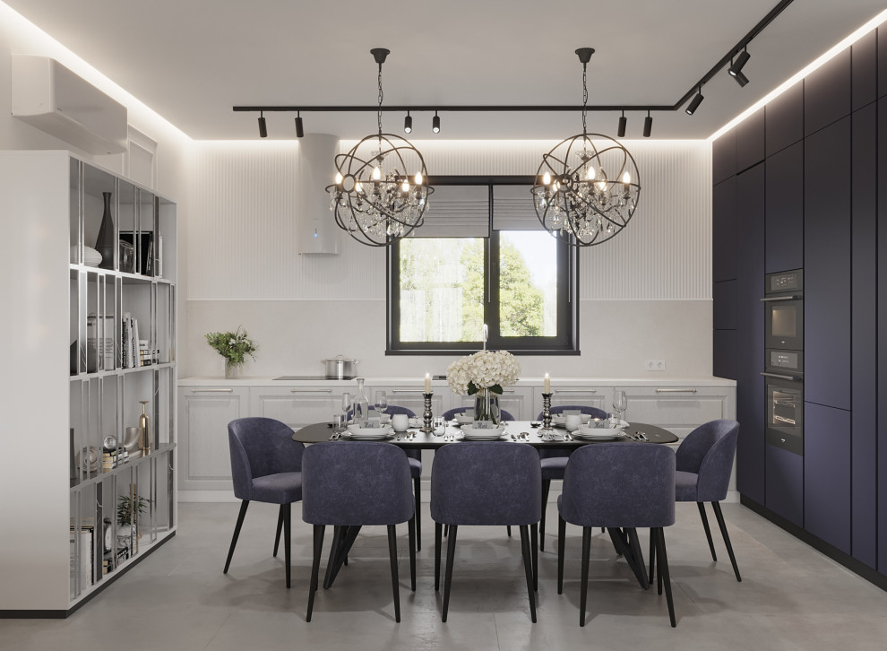 Одноэтажный дом в неоклассике